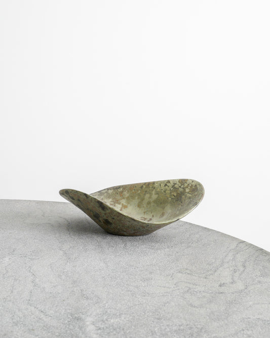 HANS HEDBERG GREEN FREE FORM DISH, 1950s