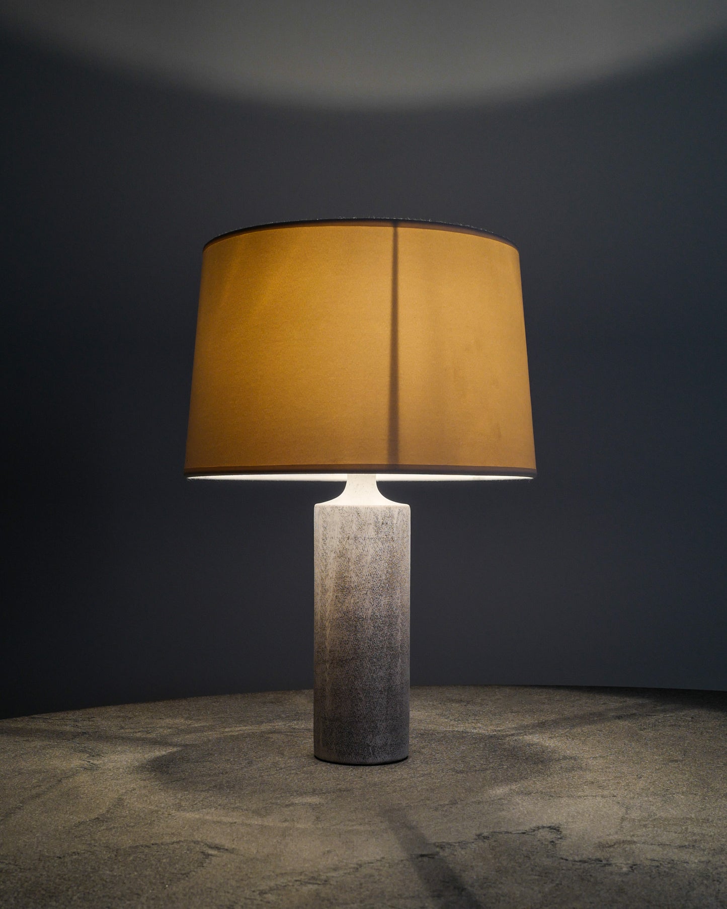 GEORGES JOUVE CYLINDER LAMP, 1950s