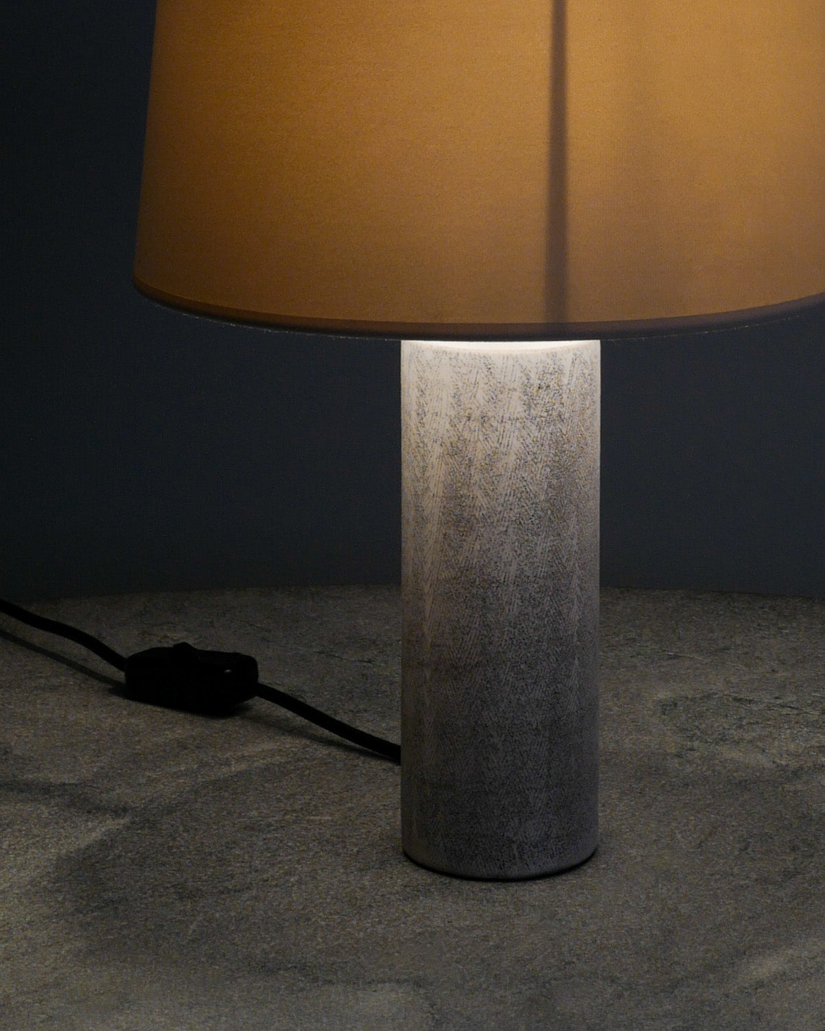 GEORGES JOUVE CYLINDER LAMP, 1950s