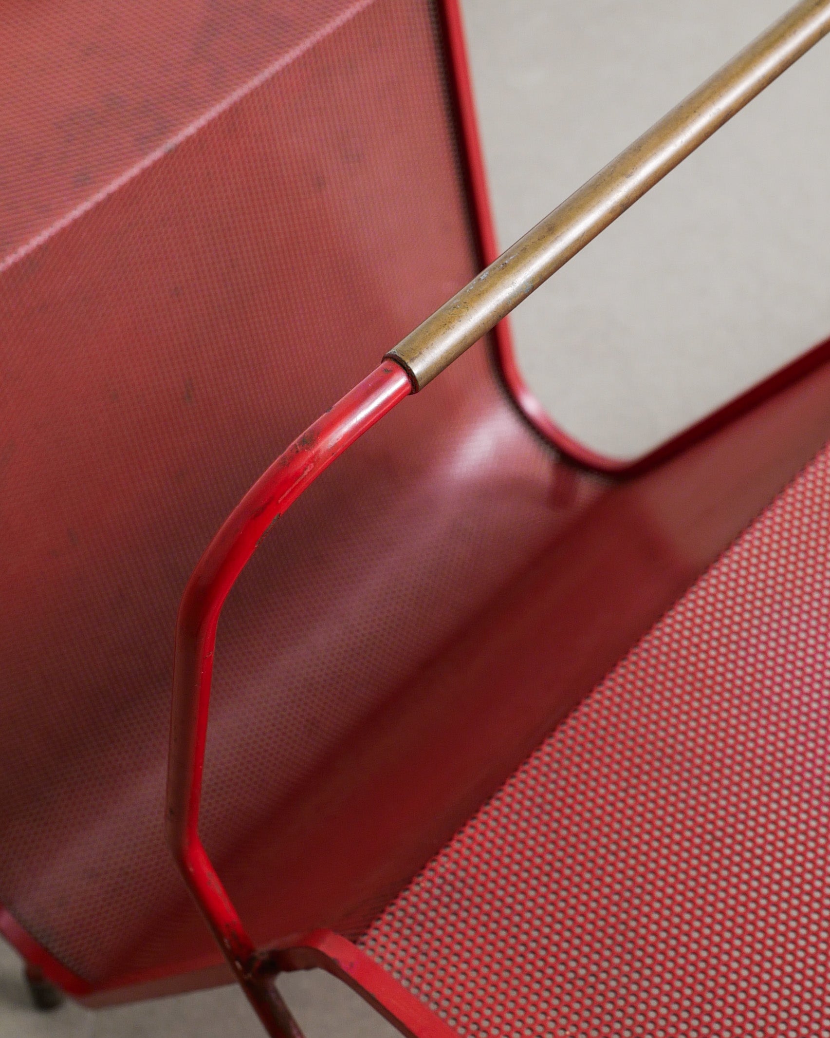MATHIEU MATÉGOT MAGAZINE RACK, 1950s