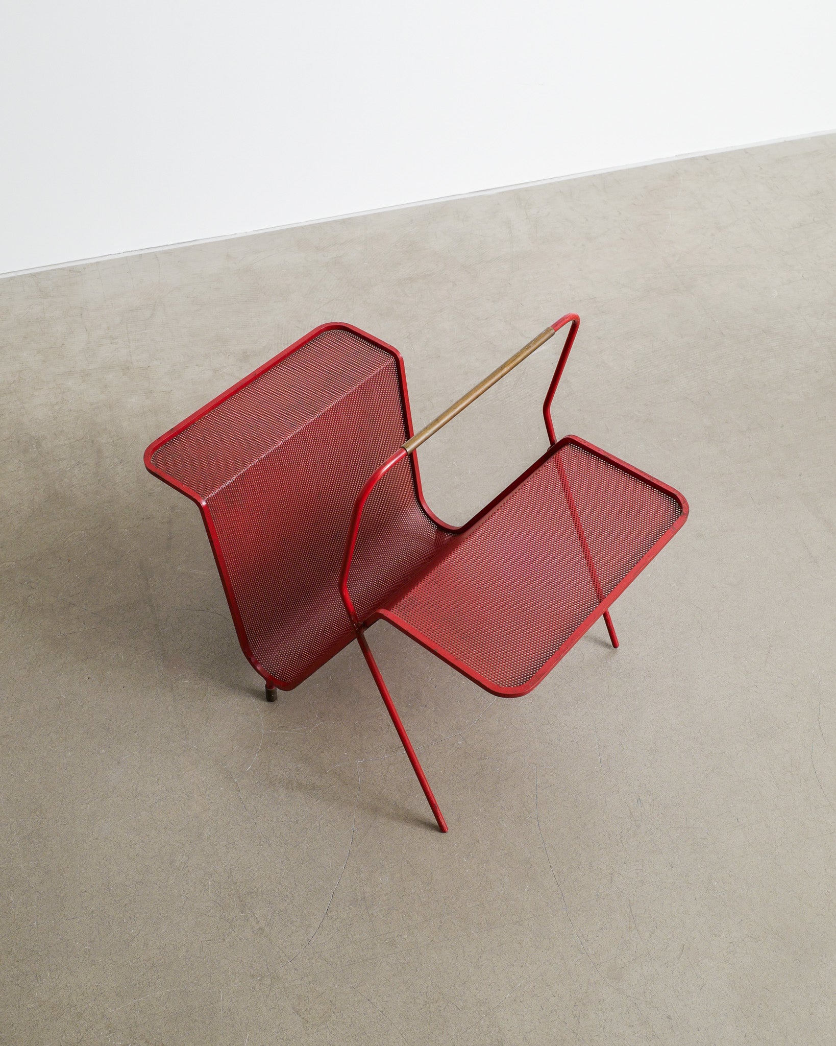 MATHIEU MATÉGOT MAGAZINE RACK, 1950s