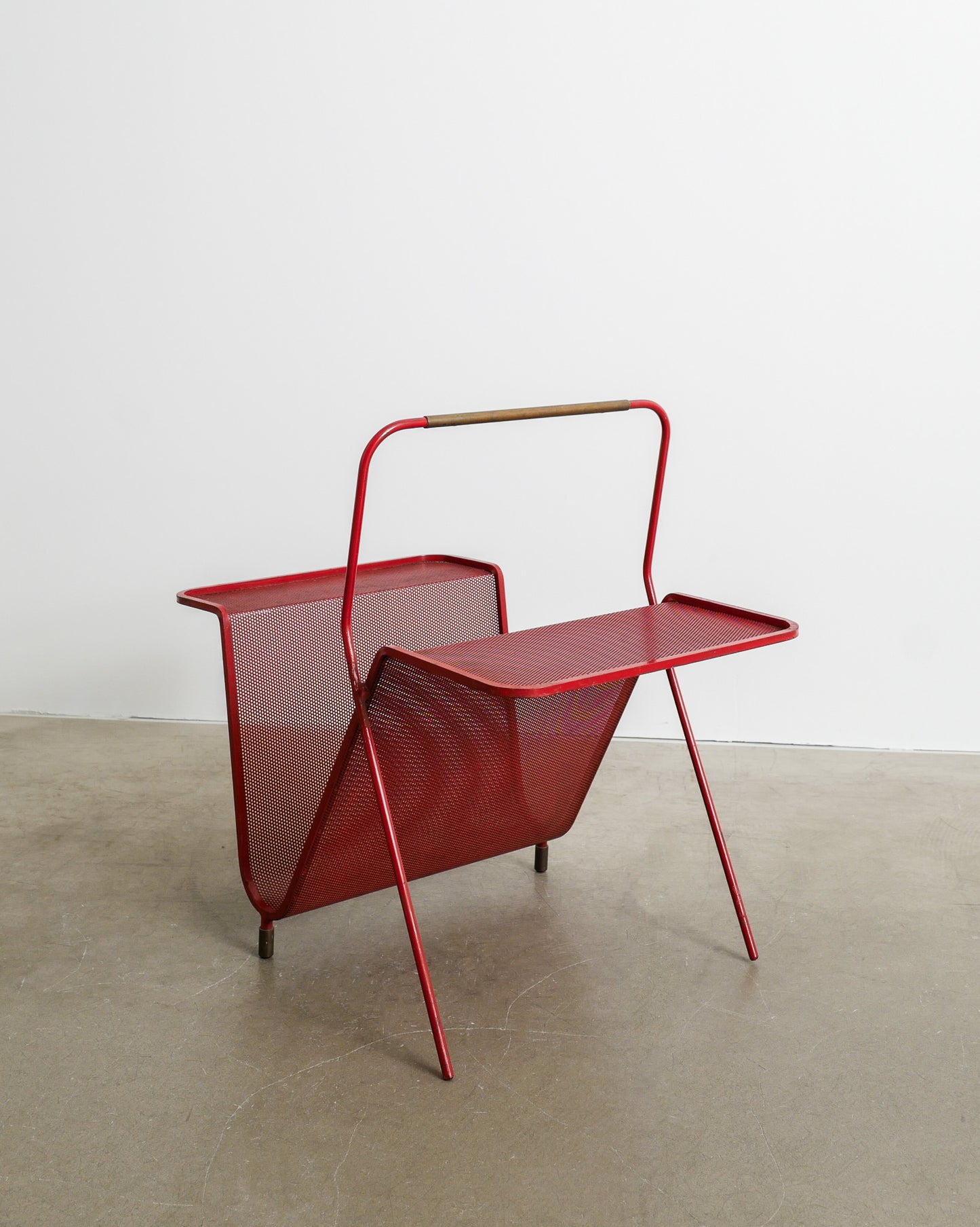 MATHIEU MATÉGOT MAGAZINE RACK, 1950s