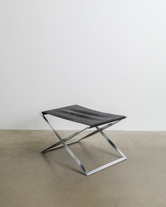 POUL KJAERHOLM "PK91" FOLDED STOOL, 1960s