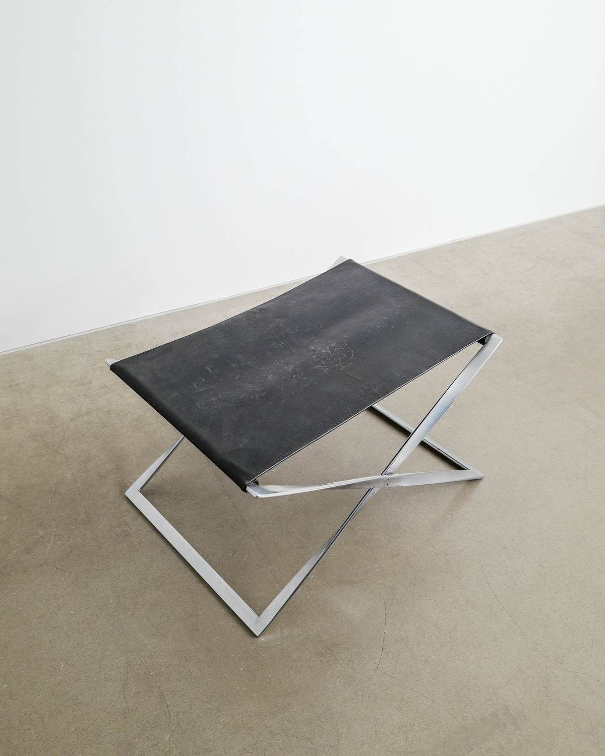 POUL KJAERHOLM "PK91" FOLDED STOOL, 1960s