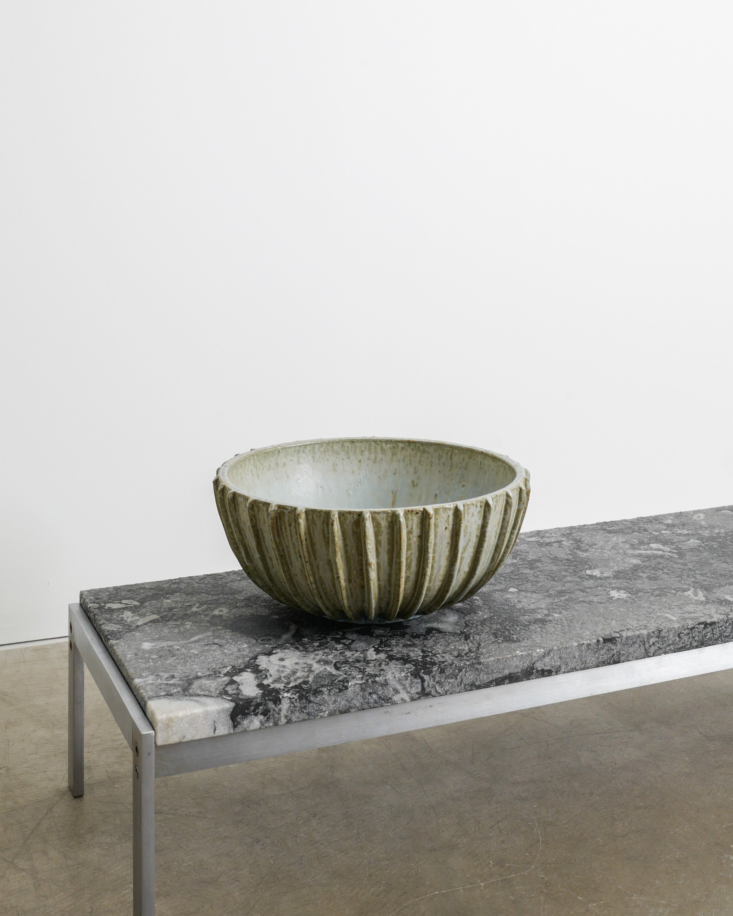 ARNE BANG STONEWARE BOWL, 1940s