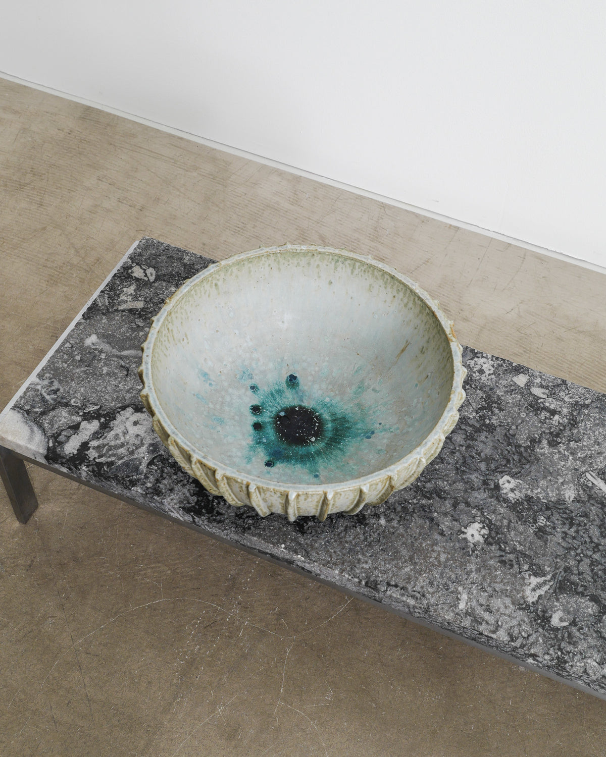 ARNE BANG STONEWARE BOWL, 1940s
