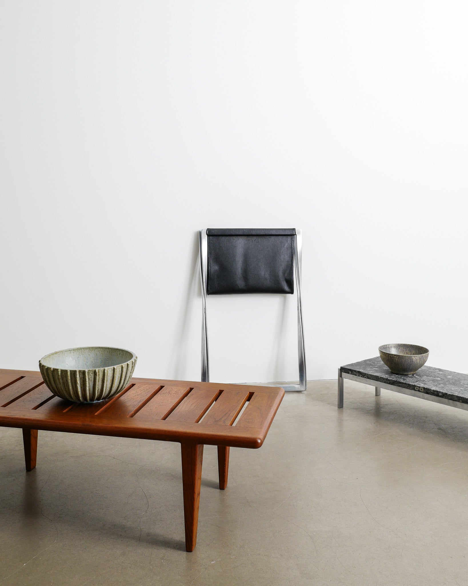 ARNE BANG STONEWARE BOWL, 1940s