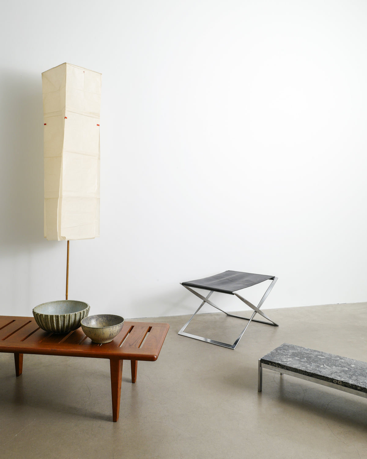 ISAMU NOGUCHI "L1 + BB3" FLOOR LAMP, 1970s